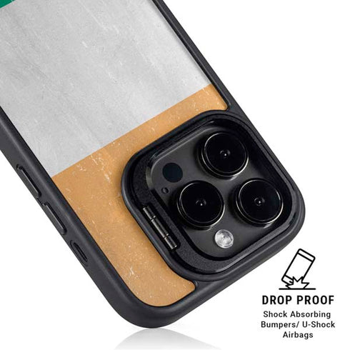 Ivory Coast Flag Distressed iPhone 13 Pro Max Kickstand Case